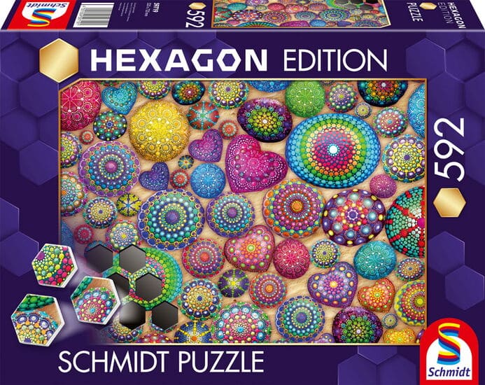 Schmidt Hexagon Pussel – Mandalastenar 592 bitar