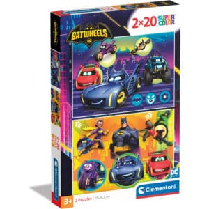 Clementoni Barnpussel – Batwheels 2×20 bitar