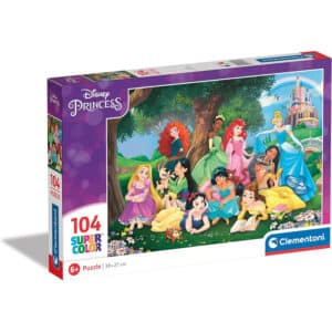 Clementoni Barnpussel – Disneyprinsessor 104 bitar