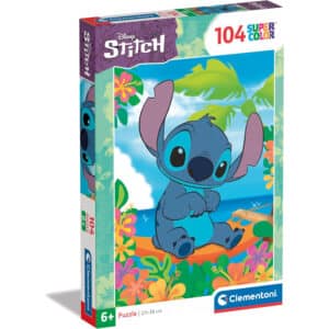 Clementoni Barnpussel – Disney: Stitch hängmatta 104 bitar