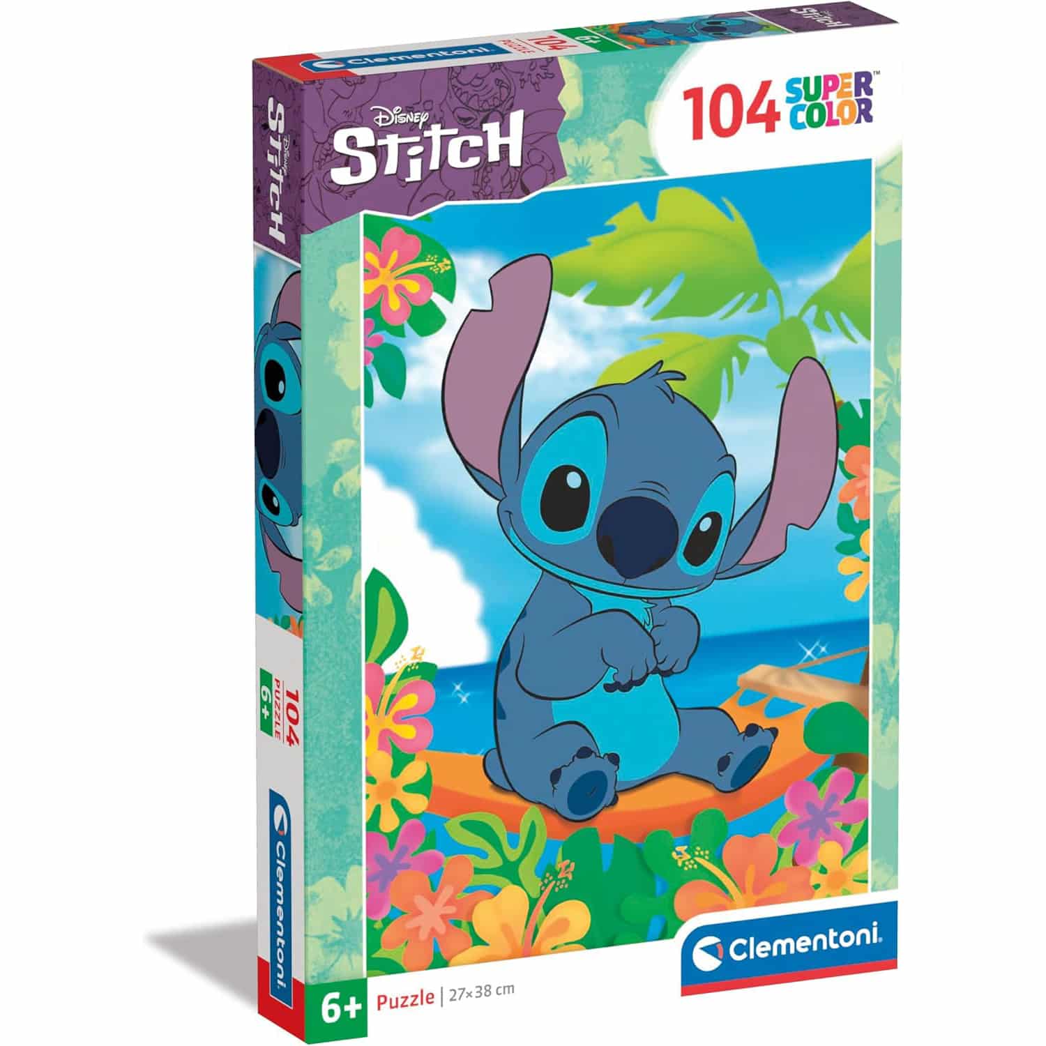 Clementoni Barnpussel – Disney: Stitch hängmatta 104 bitar