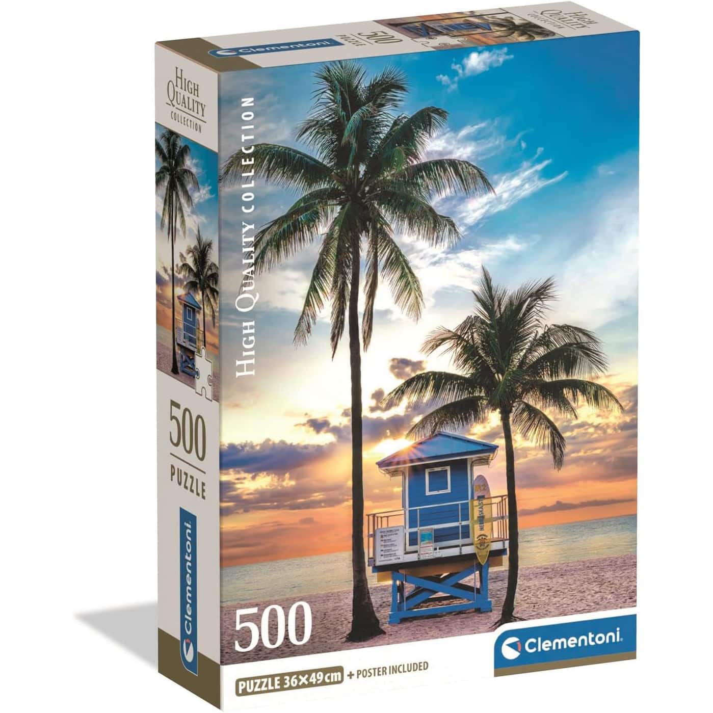 Clementoni Pussel – Miami Beach i Florida 500 bitar