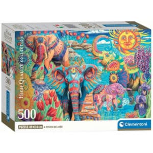 Clementoni Pussel – Elefantkarneval 500 bitar