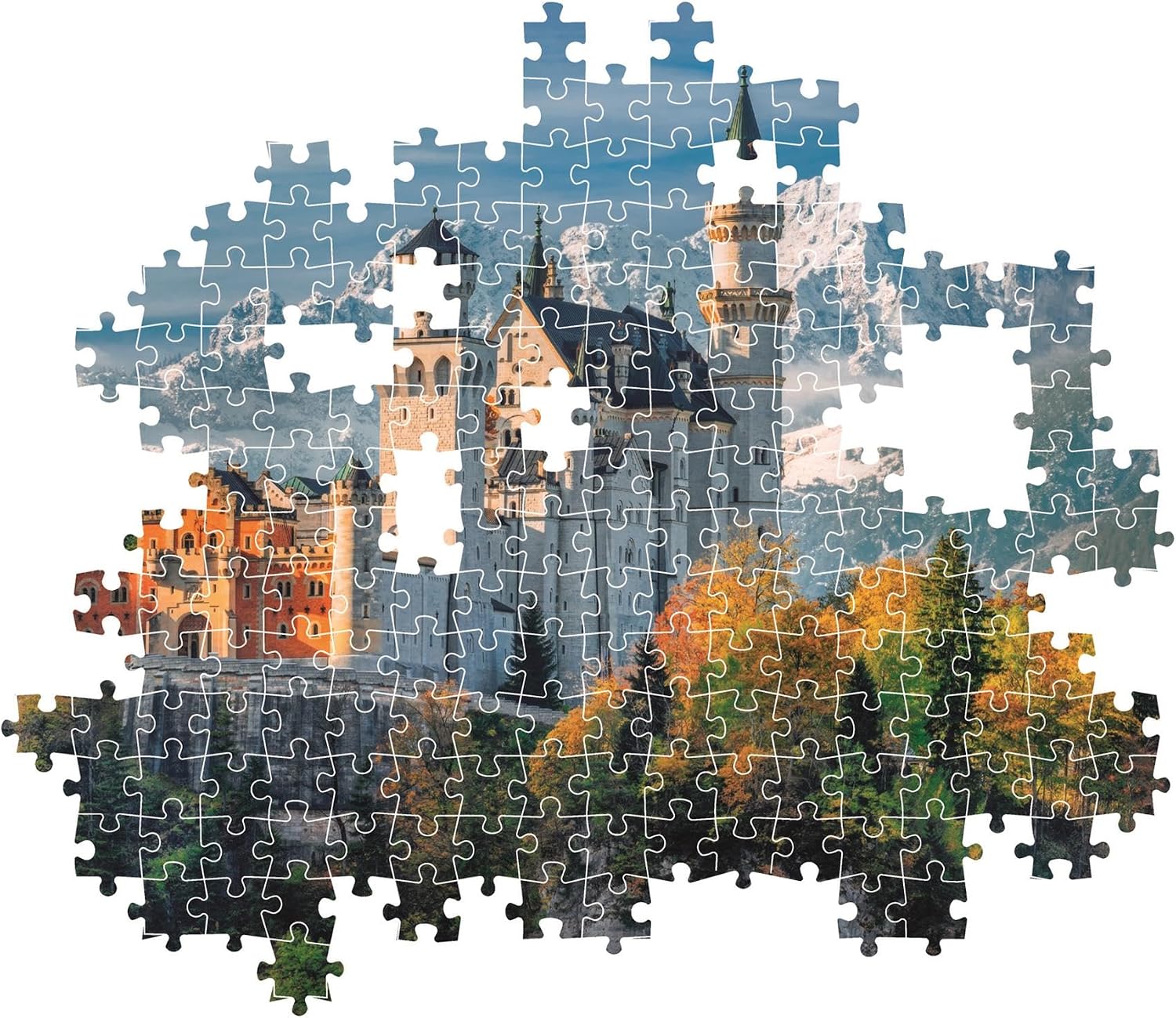 Clementoni Pussel – Neuschwanstein Slott 500 bitar - Bild 3