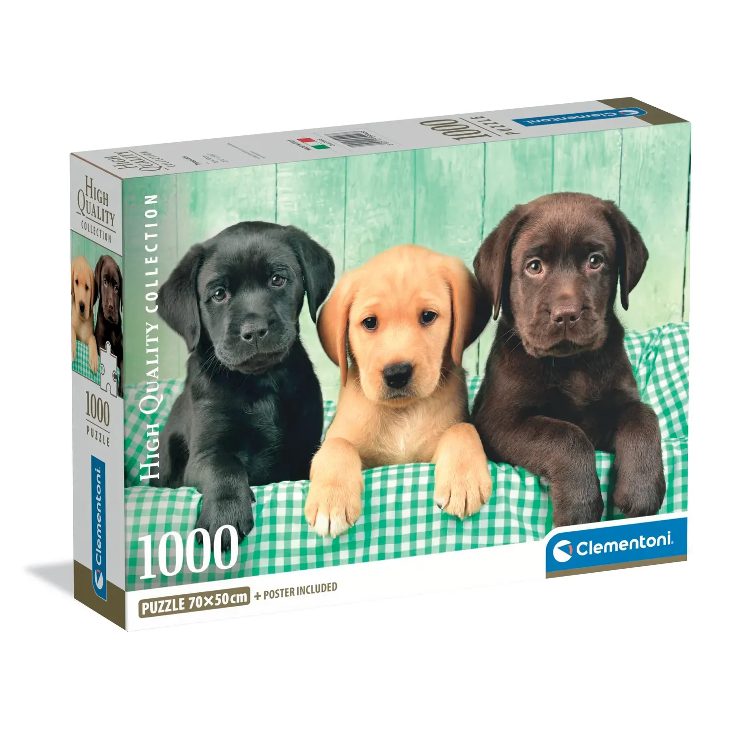 Clementoni Pussel – Tre labradorer 1000 bitar