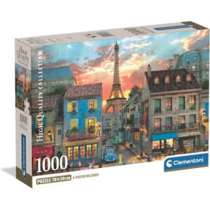 Clementoni Pussel – Paris gator 1000 bitar