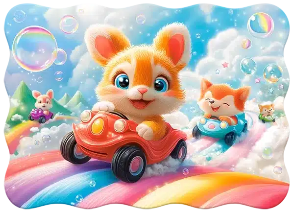 Castorland Barnpussel – Bubbelrace 30 bitar - Bild 2