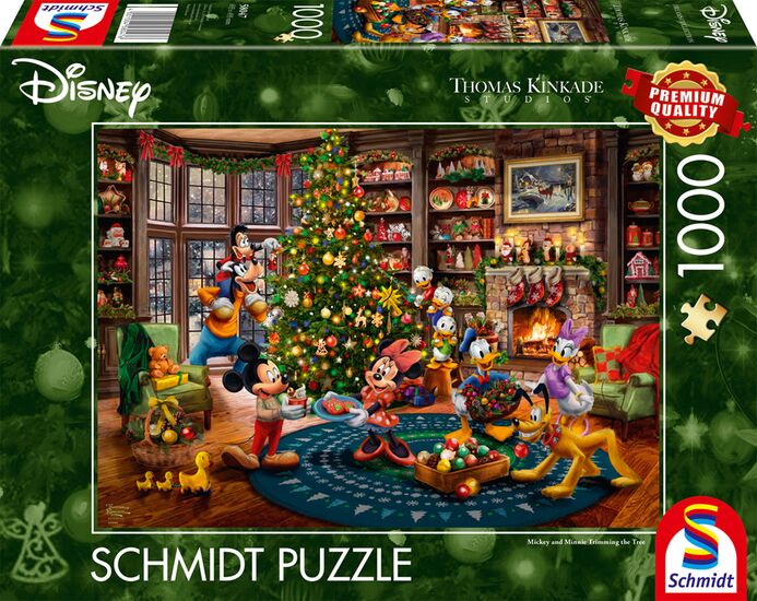 Schmidt Pussel - Kinkade: Musse & Mimmis Jul 1000 Bitar