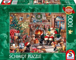Schmidt Pussel - Kinkade: Mysig Jul 1000 Bitar