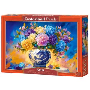 Castorland Pussel – Blommor i kinesiskt porslin 500 bitar